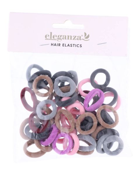 Eleganza HÄrelastikker Multifarvede Pink Og Lilla (mini) Eleganza HÄrelastikker Multifarvede Pink Og Lilla (mini)