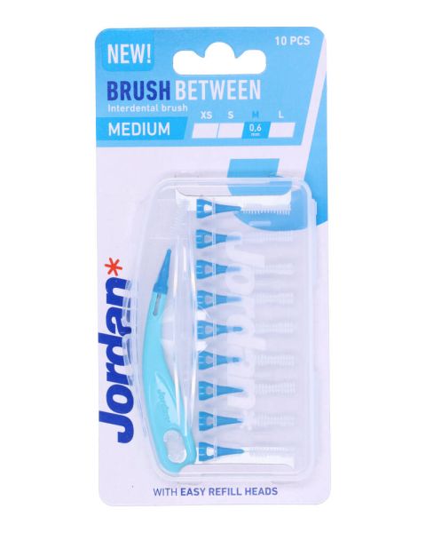 Jordan Brush Between Interdental Brush Medium Blue Jordan Brush Between Interdental Brush Medium Blue
