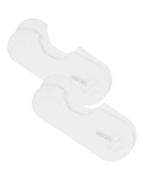 Boss Hugo Boss 2-pack Shoeliner Finest Soft Cotton White Str 39-40