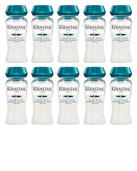 10 x Kerastase Fusio-Dose Concentré Vita-Ciment